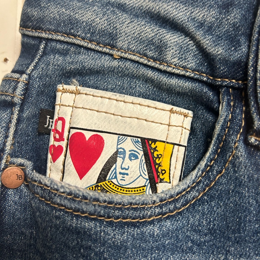 Judy Blue Hi-Rise Queen Of Hearts Boyfriend Jeans Size 1/25 Style #88569 NWT - Picture 6 of 10